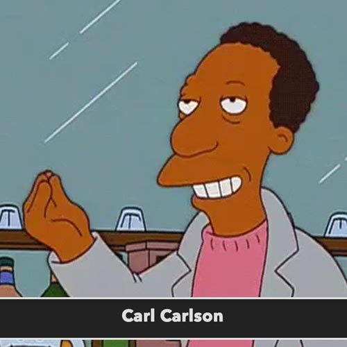 Carl Carlson postavy simpsonovci